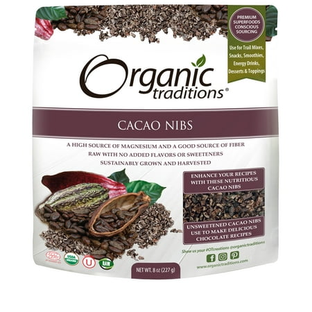 Organic Traditions, Cacao Nibs 8oz
