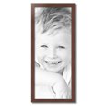 thumbnail image 2 of ArtToFrames 15" x 37" Honors Mahogany with Gold Picture Frame, 15x37 inch Brown Wood Poster Frame (WOM-5156), 2 of 7
