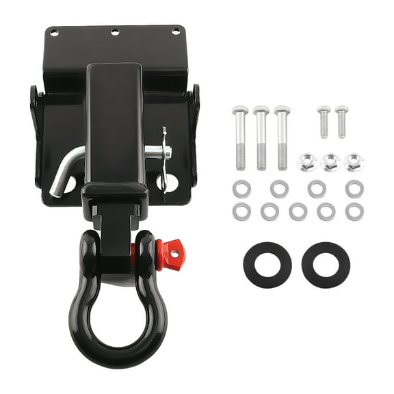 maXpeedingrods 2" Trailer Hitch Receiver with 3/4'' D Ring Shackle for Kawasaki Mule 600 610 2007-2016 Trailer Tow Hitch for Kawasaki Mule SX 2017-2023