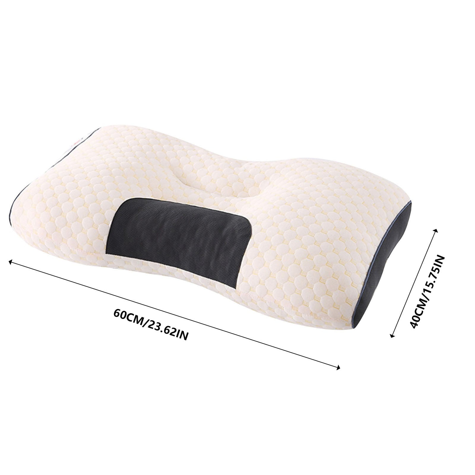 RuWeoMaa 2Pack Bundle Cervical Neck Pillow for Sleeping,Ergonomic Contour Side Sleeper Pillows Perfect for Families,Orthopedic Pillow for Neck Relief Support,Memory Foam Pillows Back Stomach Sleepers