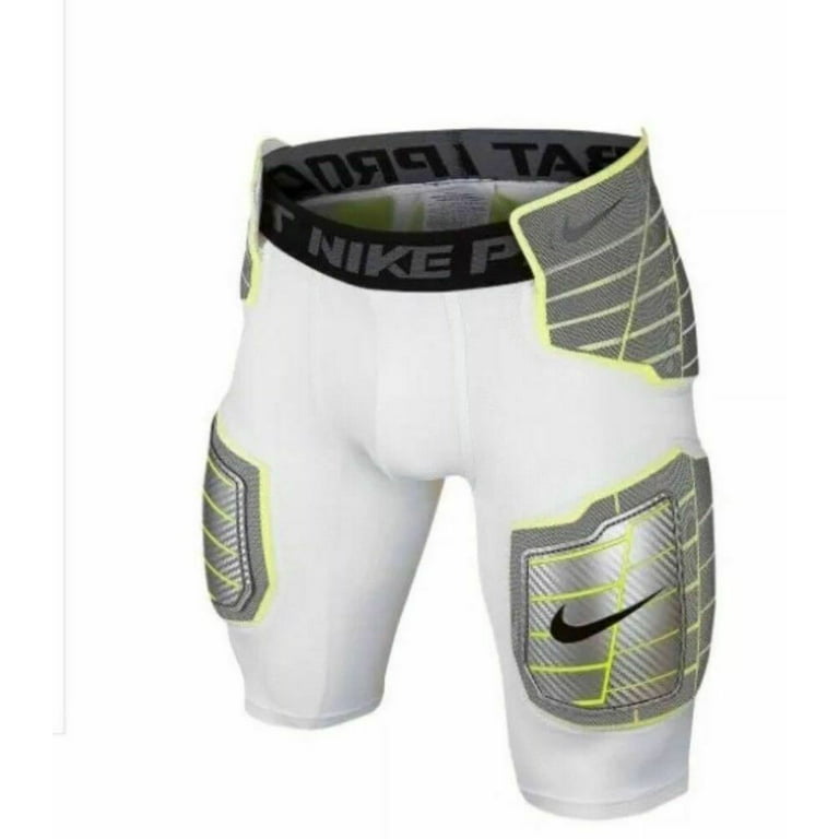 Nike Pro Combat Men Padded Football Shorts Style#631087 White Grey Size 3XL  