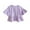 Purple, variant on Ltctricy Girls' Summer Tops Toddler Soft Cotton Ruffle Short Sleeve Crew Neck Babydoll Tunic Tees Casual Peplum Blouses