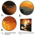 thumbnail image 3 of Designart "Countryside Sunset horizon An I" Landscapes Floater Framed Canvas Wall Art, 3 of 7