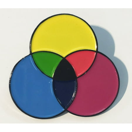CMYK Ink Swatch Artist Designer Printer Enamel Lapel Pin