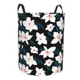 thumbnail image 2 of Daiia Lilies Flowers Round Laundry Basket with Handles Thickened Waterproof Circular hamper,Dirty Clothes Storage Basket for Bedroom,Bathroom,College Dorm-Medium, 2 of 8