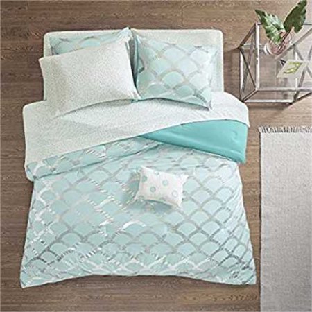 Intelligent Design Lorna Comforter and Sheet Set Aqua Twin - Walmart.com