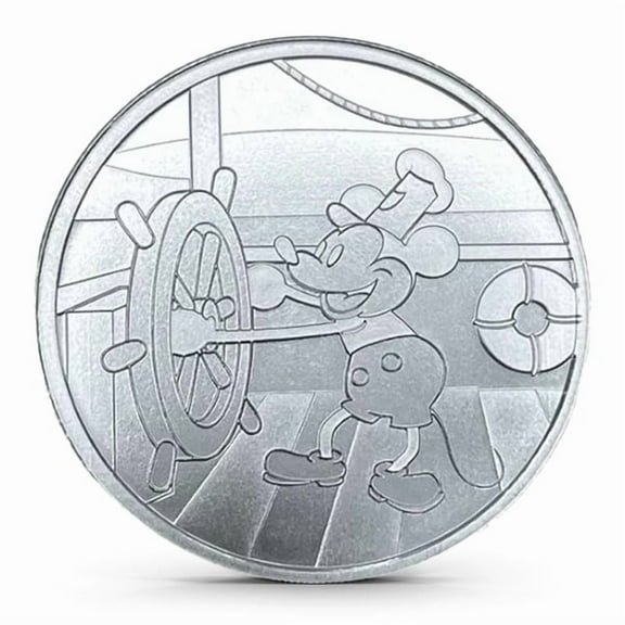 Steamboat Willie Mickey Captain 1 oz .999 Silver Round