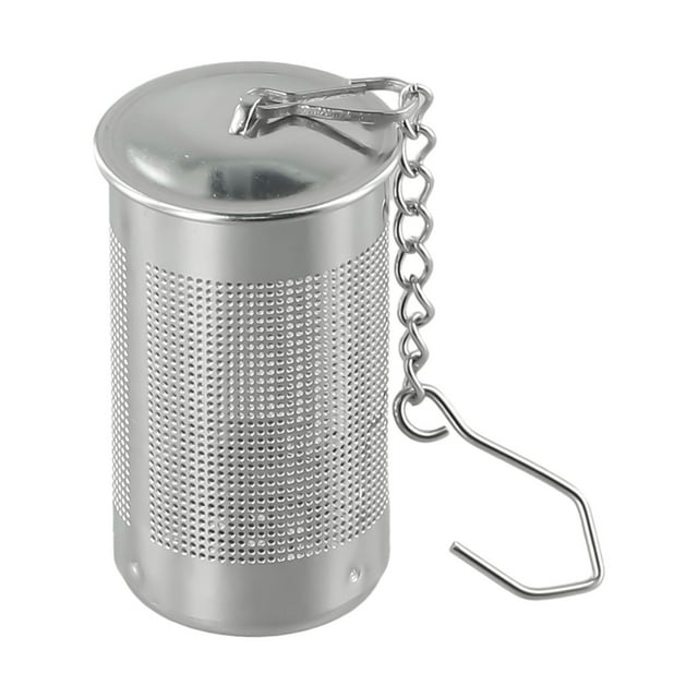 MYG Stainless Steel Tea Ball Strainer Mesh Filter Infuser with Chain Hook for Loose Leaf Tea, Spices - Extra Fine Holes, Rust Resistant, Easy Clean, 65mm Diameter