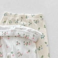 thumbnail image 4 of Splozh Cute Baby Outfits Girls Breathable Long Sleeved Home Clothes Cute Flower Pattern Homewear Set 2PCS Outfits,Blue,5-6 Years, 4 of 6