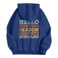 thumbnail image 5 of WEAIXIMIUNG Robe Sweat à Manches Courtes pour Femmes Col Rond Décontracté avec Poche Imprimé Lettres Anglaises, 5 of 5