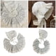 thumbnail image 2 of Baby Hat Little Girl Infant Bonnet Caps and Feeding Bib Spring Summer Lace Up Hat Drooling Apron Baby Sun Hats, 2 of 4