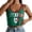 ZA Green, variant on Women's Mexico Letter Print Top Slim Crop Sleeveless Y2k Ringer Scoop Neck Ribbed Graphic Tank Top Shield Flag Cami Shirt Summer Baby Tee