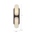 thumbnail image 6 of Alora Lighting WV357217VBAR Odin 2 Light 4" Tall Bathroom Sconce - Vintage Brass /, 6 of 7