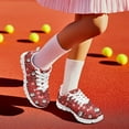 thumbnail image 5 of CHAQLIN Girls Shoes Kids Sneakers Lace-up Tennis Running Shoes Casual Lightweight Classic Walking Shoe, 5 of 9
