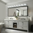 thumbnail image 3 of LHYY 52" Modern Chrome 8-Light LED Vanity Light,Square Acrylic Lampshades Wall Mount Fixture for Bathroom,Mirror Lighting, 3 of 9
