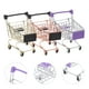 thumbnail image 3 of Carritos de compras en miniatura para supermercado, almacenamiento de escritorio para niñas, soporte para esponja de maquillaje, 3 uds., 3 of 5