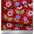 thumbnail image 3 of Soimoi Rayon Fabric Leaves & Floral Artistic Decor Fabric Printed Yard 56 Inch Wide, 3 of 3