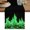 Green, Black, Lime, variant on Abstract Green Flame Short Table Runner 36 Inches Long,Flickering Fire Pattern Black Cotton Linen Table Runners Dresser Scarves,Fabric Tabletop Scarf Furniture Cover for Home Dinner Party 13"x36"