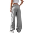 thumbnail image 4 of CHGBMOK Women's Plus Size Wide Leg Pants High Waisted Casual Trousers Loose Fit Casual Pants with Pockets, 4 of 5
