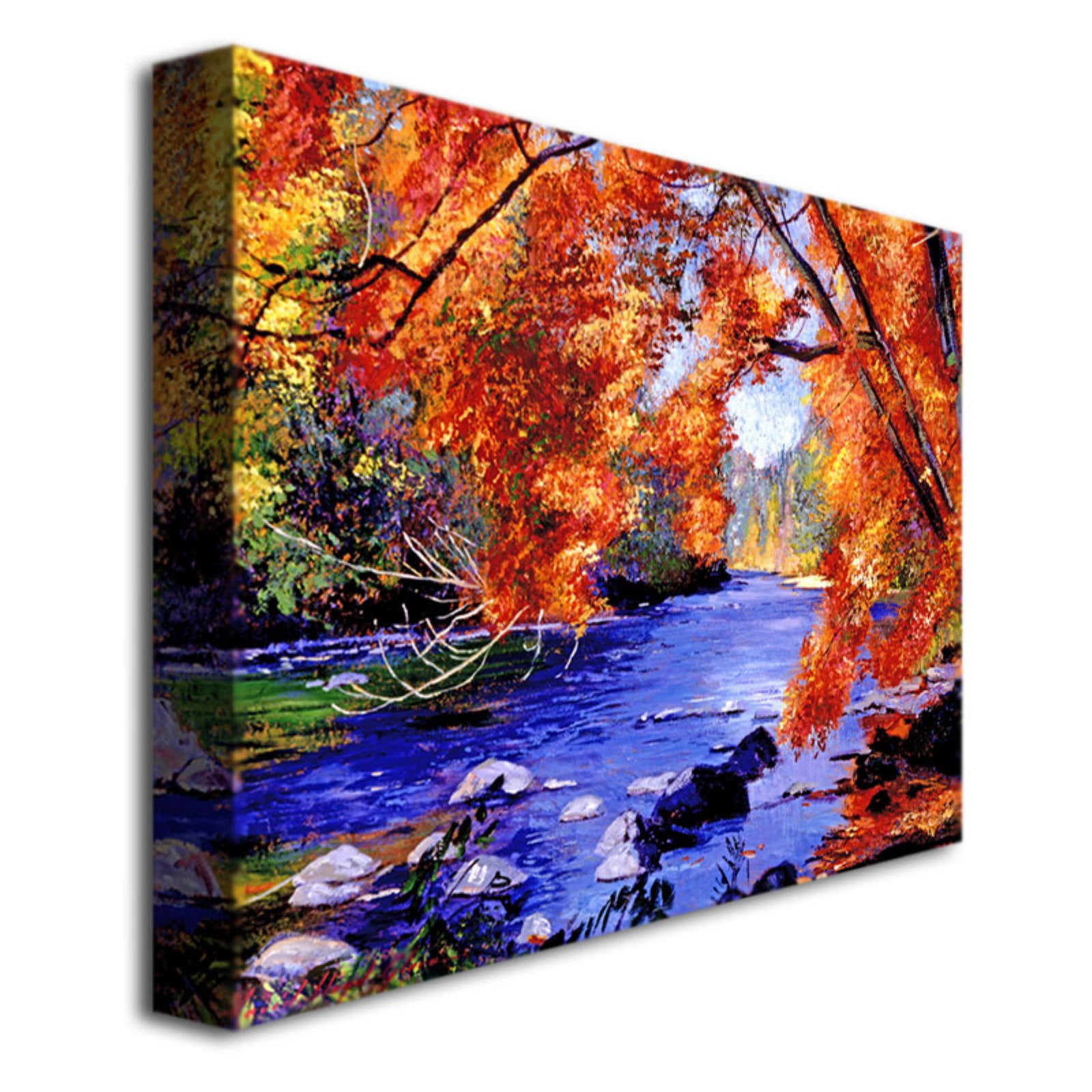 Trademark Art "Vermont River" Canvas Wall Art by David Lloyd Glover