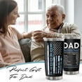 thumbnail image 4 of Christmas Gifts for Dad and Husband from Daughter Son Wife, Stocking Stuffer for Stepdad Father in Law Him Bonus Daddy Papa Grandpa Uncle, Funny Birthday Christmas Anniversary Presents-20 oz Tumbler, 4 of 6