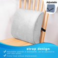 thumbnail image 5 of Almohada de apoyo lumbar para respaldo de silla de oficina - Mejore la postura mientras está sentado - Cojín de espuma viscoelástica, 5 of 5