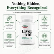 Liverite Liver Aid -Advanced Liver Support for Healthy Liver Function & Metabolism, 90 Tablets