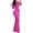 Hot Pink, variant on Amvlyk 2 Piece Sets for Women Casual Pullover Sweatshirt Long Sleeve Lapel Tops and Drawstring Pants Cargo Pockets Sweatsuit Sets Workout Suits Two Piece Sets for Vacation Beach Walking