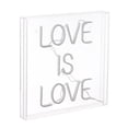 thumbnail image 7 of Love Is Love 15" Square Contemporary Glam Acrylic Box USB Operated LED Neon Light, Multi-Colored, 7 of 7