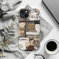 thumbnail image 6 of Christian Collage Phone Case – Inspirational Bible Quotes & Cross Design – Focus on Jesus, Faith, God Wins – Fits iPhone 11 12 13 14 15 16 Pro Max Mini Plus, 6 of 6