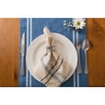 thumbnail image 5 of Contemporary Home Living Striped Chambray Rectangular Table Runner - 72" - Blue and White, 5 of 7