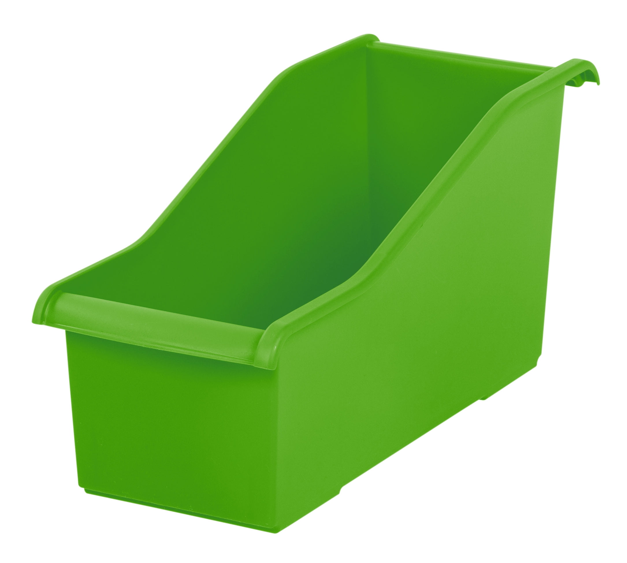 IRIS USA, Connecting Plastic Book Bin, Green