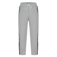 thumbnail image 5 of Men's Casual Loose Pants Athletic Pants with Pockets Side Snap Button Post Surgery Pants Basketball Sweatpants, 5 of 6