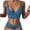Blue, variant on VerPetridure Bikini Sets for Women Push Up Women's 23 New Fashion with Bra Pad, No Steel, Quick Drying, Single Wearing Floral Bikini Swimsuit, Women's Split Swimsuit, Split Suit