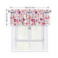 thumbnail image 2 of Drapery Wear Rod Short Curtain 54x18in Filter With Light Feature For Easy Installation Rod Free For Bedroom Kitchen Bathroom\r\n Sweet Flower, 2 of 7