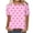 Pink, variant on cocolona Womens Summer New Short Sleeve T-shirts Fashion Casual Loose Crew Neck Tops Trendy Love Graphic Tees