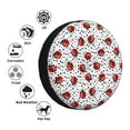 thumbnail image 4 of Vsdgher Coccinelles Rouges sur Fond Noir à Pois pour Pneu de Rechange, Protecteur de Roue de Pneu Adapté pour Camion, Remorque, RV, SUV, Campeur et la Plupart des Véhicules-17 Pouces, 4 of 6