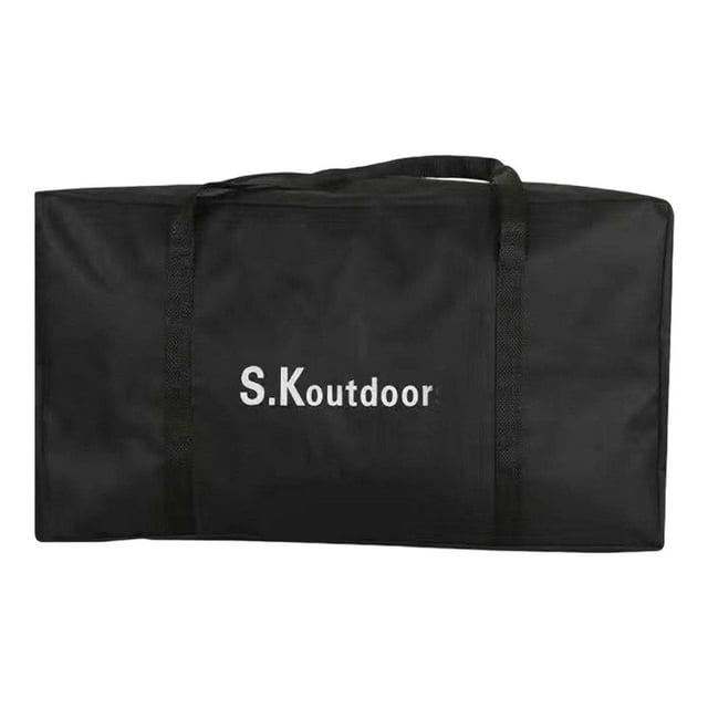 Bolsa de Almacenamiento para Tiendas de Campaña Fabricada en Resistente Tela Oxford con Asa de Transporte, Accesorio para Actividades Al Aire Libre, C Negro S
