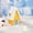 Yellow, variant on SHIMELE Miniature Christmas Tree House Garden Decor, Holiday Party Supplies, Festive Ornaments, Xmas Decorations, Indoor/Outdoor Accessories, Christmas Home Decor, Gift Ideas