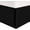 Twilight Black, variant on Elegant Comfort 1-Piece Solid Bed Skirt, 1500 Thread Count Quality, Minimalist Design with a Modern Look- Easy Care, Wrinkle and Stain Resistant, Bedskirt, Twin, Twilight Black