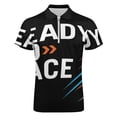 thumbnail image 4 of Ready to Race Men Zipper T-shirt Summer Casual Short Sleeve T-shirt Top, 4 of 7