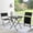 Black, variant on Three pieces Folding Table and Chair Patio Outdoor Conversation Bistro Set by PE Rattan for Outdoor Courtyards Poolside Gardens