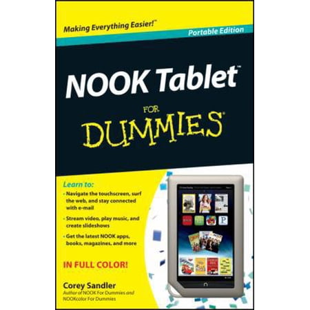 Pre-Owned NOOK Tablet for Dummies (Paperback) 1118306139 9781118306130