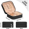 thumbnail image 5 of GZHJMY Cat Small Jewelry Box, Portable Leather Travel Jewelry Storage Case for Rings Earrings Necklace Bracelets, 5 of 7