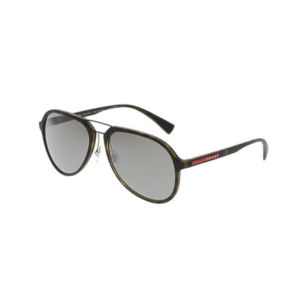 Prada Men's Mirrored PS05RS-U615K0-58 Brown Aviator Sunglasses
