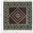 thumbnail image 3 of Casavani Block Printed Cotton Rug Black Bedroom Carpets Outdoor Patio Rug, Black 9x12 feet, 3 of 5