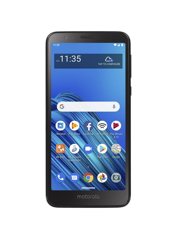 Walmart Family Mobile Motorola Moto e6, 32GB, Black - Prepaid Smartphone