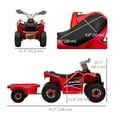 thumbnail image 3 of Aosom VTT Quad 6 V pour Enfants, Véhicule Électrique à Batterie pour Enfants - Rouge, 3 of 10