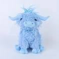 thumbnail image 4 of 27cm/10.62in Cute Highland Cattle Plush Toy, Soft Cartoon Christmas Halloween Gift, 4 of 8