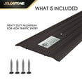 thumbnail image 2 of JELOSTONE 6''W x 1/4''H x 48''L - Commercial Aluminum Door Threshold(Dark Bronze)- Door Saddle- ADA accessible Barrier Free- Fire Rated- Door Thresholds for Exterior Doors - B304A, 2 of 6